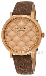 Stührling Original Vogue Audrey Różowe złoto/Skóra Ø38 mm 462.03
