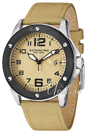 Stührling Original Aviator Traveler Szampański/Skóra Ø45 mm 463.33DSO15