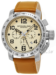 Stührling Original Aviator Aviator Beżowy/Skóra Ø45 mm 641.01
