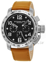 Stührling Original Aviator Aviator Czarny/Skóra Ø45 mm 641.02