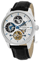 Stührling Original Legacy Special Reserve Srebrny/Skóra Ø42 mm 657.01