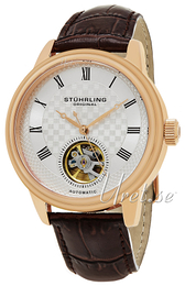 Stührling Original Legacy Perennial Srebrny/Skóra Ø42 mm 780.05