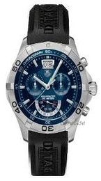 TAG Heuer Aquaracer Chronograph Niebieski/Guma Ø42 mm CAF101C.FT8011