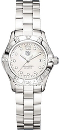TAG Heuer Aquaracer Lady Biały/Stal Ø27 mm WAF141G.BA0813