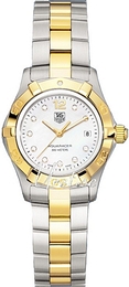 TAG Heuer Aquaracer 27 mm Diamond Dial Biały/Stal Ø27 mm WAF1425.BB0825