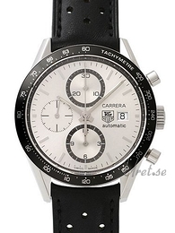 TAG Heuer Carrera Srebrny/Skóra Ø41 mm CV2011.FC6205