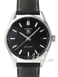 TAG Heuer Carrera Calibre 5 Automatic Czarny/Skóra Ø39 mm WV211B.FC6202