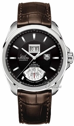 TAG Heuer Grand Carrera Czarny/Skóra Ø42 mm WAV5111.FC6231