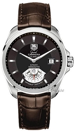 TAG Heuer Grand Carrera Czarny/Skóra Ø40 mm WAV511A.FC6230