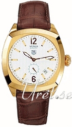 TAG Heuer Monza Srebrny/Skóra Ø39 mm WR5140.FC8145