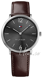 Tommy Hilfiger Ultra Slim Szary/Skóra Ø40 mm 1710352
