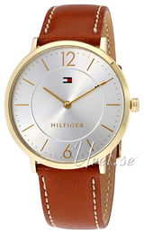 Tommy Hilfiger Ultra Slim Srebrny/Skóra Ø40 mm 1710353