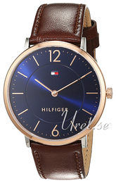 Tommy Hilfiger Ultra Slim Niebieski/Skóra Ø40 mm 1710354