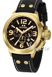 TW Steel Canteen Czarny/Skóra Ø50 mm TW8