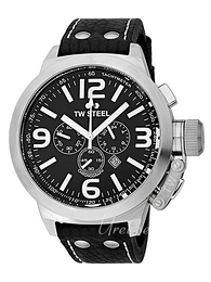 TW Steel Canteen Czarny/Skóra Ø50 mm TW4